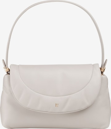 Borsa a spalla 'Melville' di DuDu in bianco: frontale
