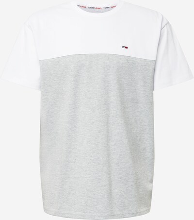 Tommy Jeans Tričko 'YOKE' - šedý melír / bílá, Produkt