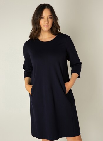 BASE LEVEL CURVY Kleid 'Addy' in Blau: predná strana