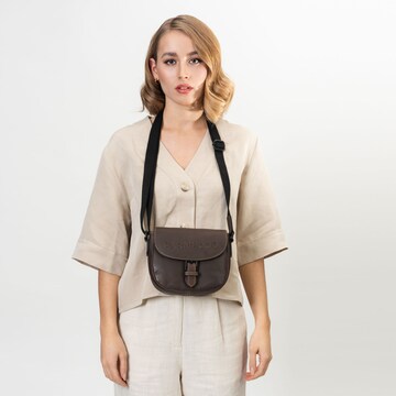 Farmhood Crossbody Bag in Brown: front