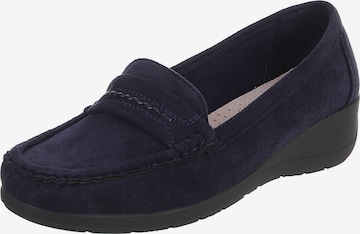 Ital-Design Mokassin in Blau: Vorderseite