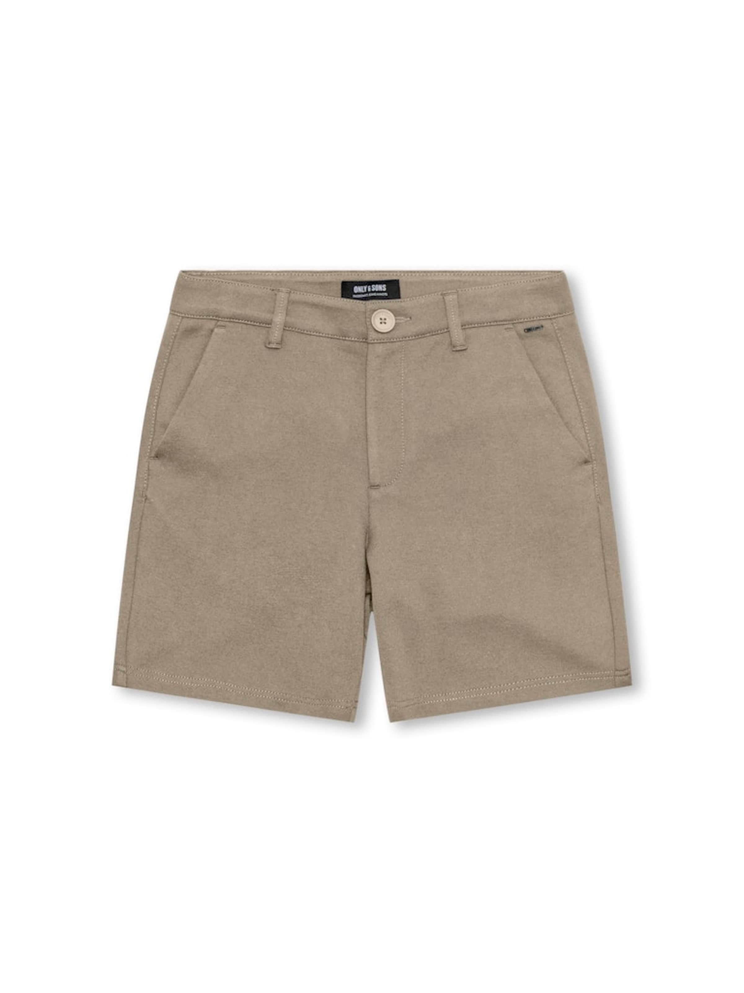 Only & Sons Junior tavaline Püksid 'OSJMARK', värv beež: eest vaates