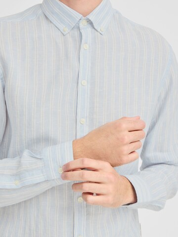 Casual Friday Regular fit Overhemd ' CFDALLAS striped ' in Blauw