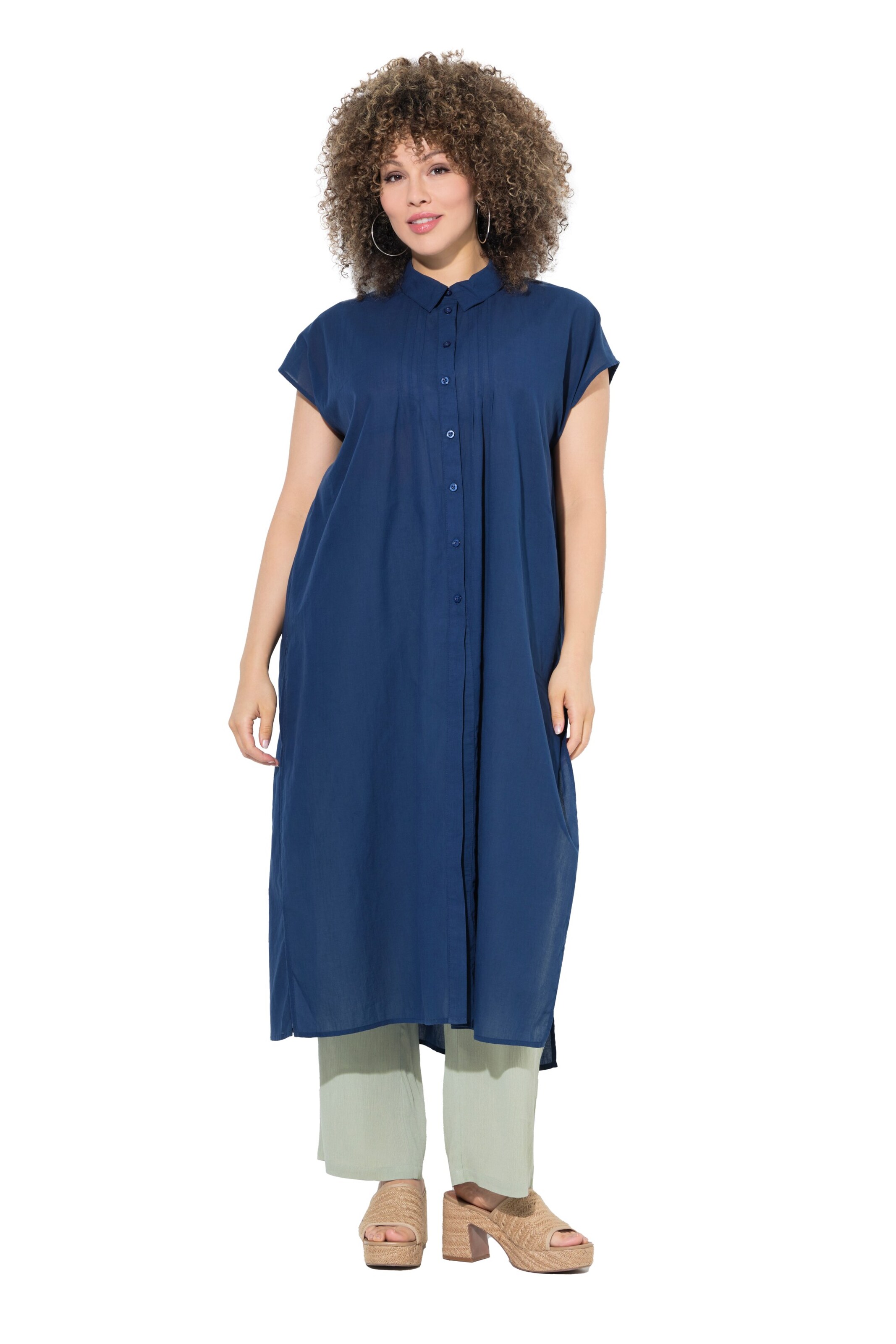 Ulla Popken Kleid in Blau: Vorderseite