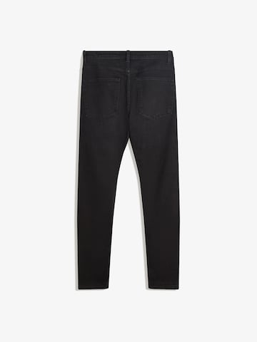 Bershka Skinny Džínsy - Čierna
