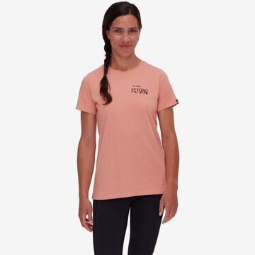 MAMMUT T-Shirt 'Massone Dreaming' in Orange: predná strana