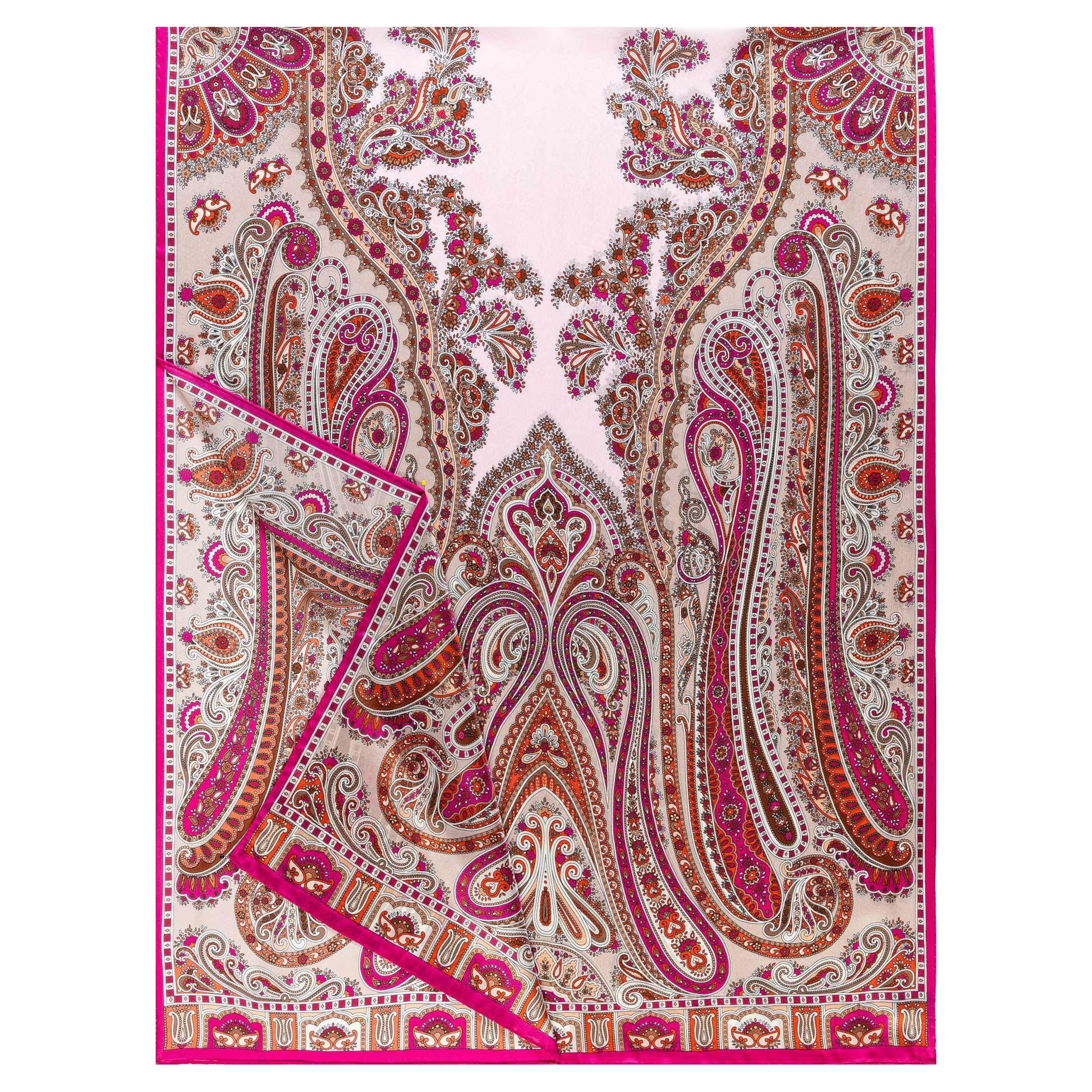 Foulard Roeckl en rose : devant