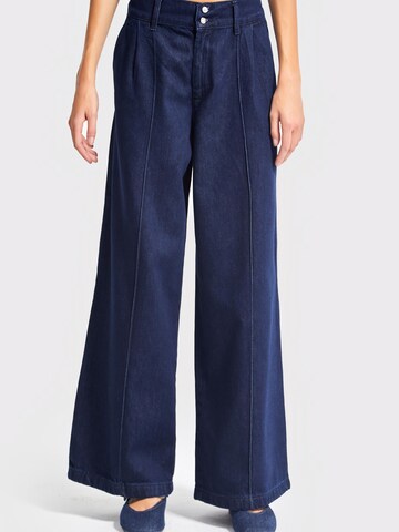 IT'S BASIC Wide leg Jeans 'Wide High Rise Jeans' in Blauw