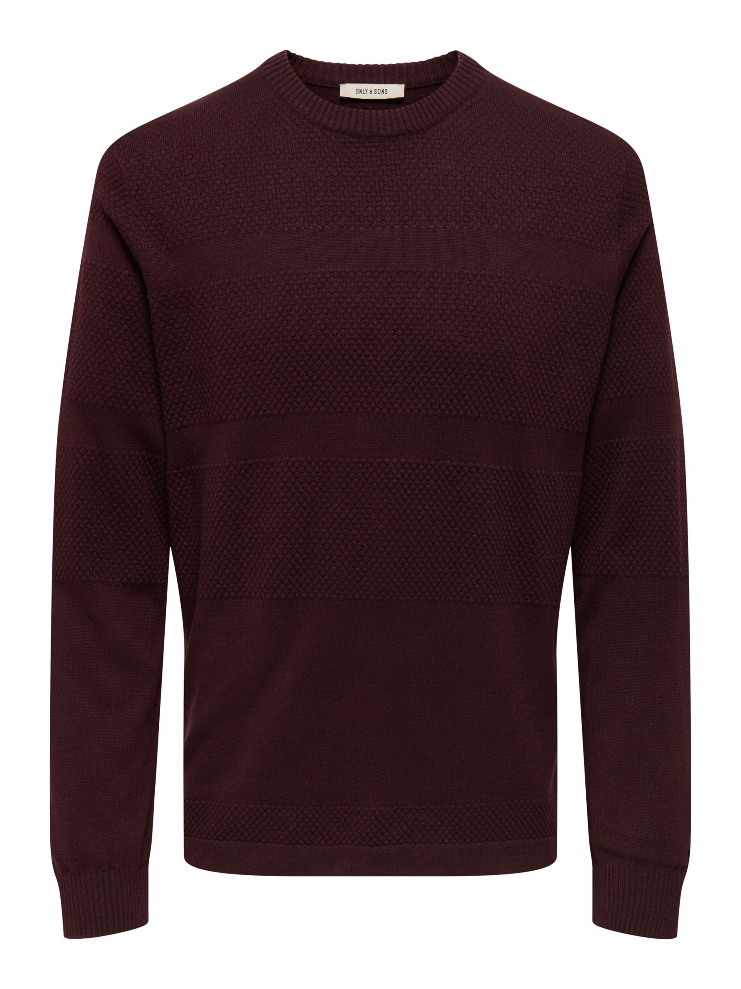 Pull-over 'ONSMalik' Only & Sons en rouge : devant