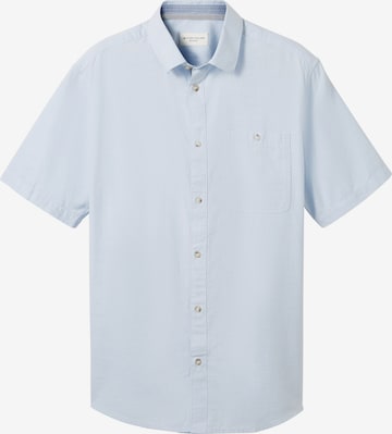 Coupe regular Chemise TOM TAILOR en bleu : devant