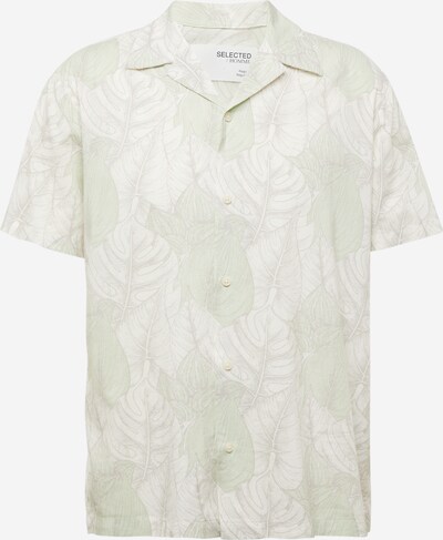 SELECTED HOMME Chemise 'REGAIR' en beige clair / gris / vert pastel, Vue avec produit