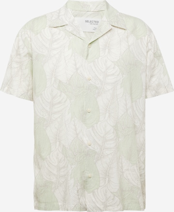 SELECTED HOMME Comfort fit Button Up Shirt 'REGAIR' in Green: front