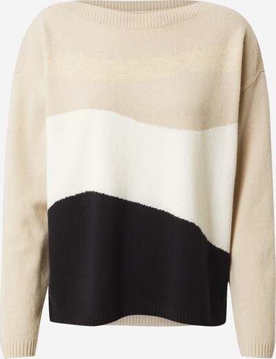 COMMA Pullover i beige / sort / offwhite, Produktvisning