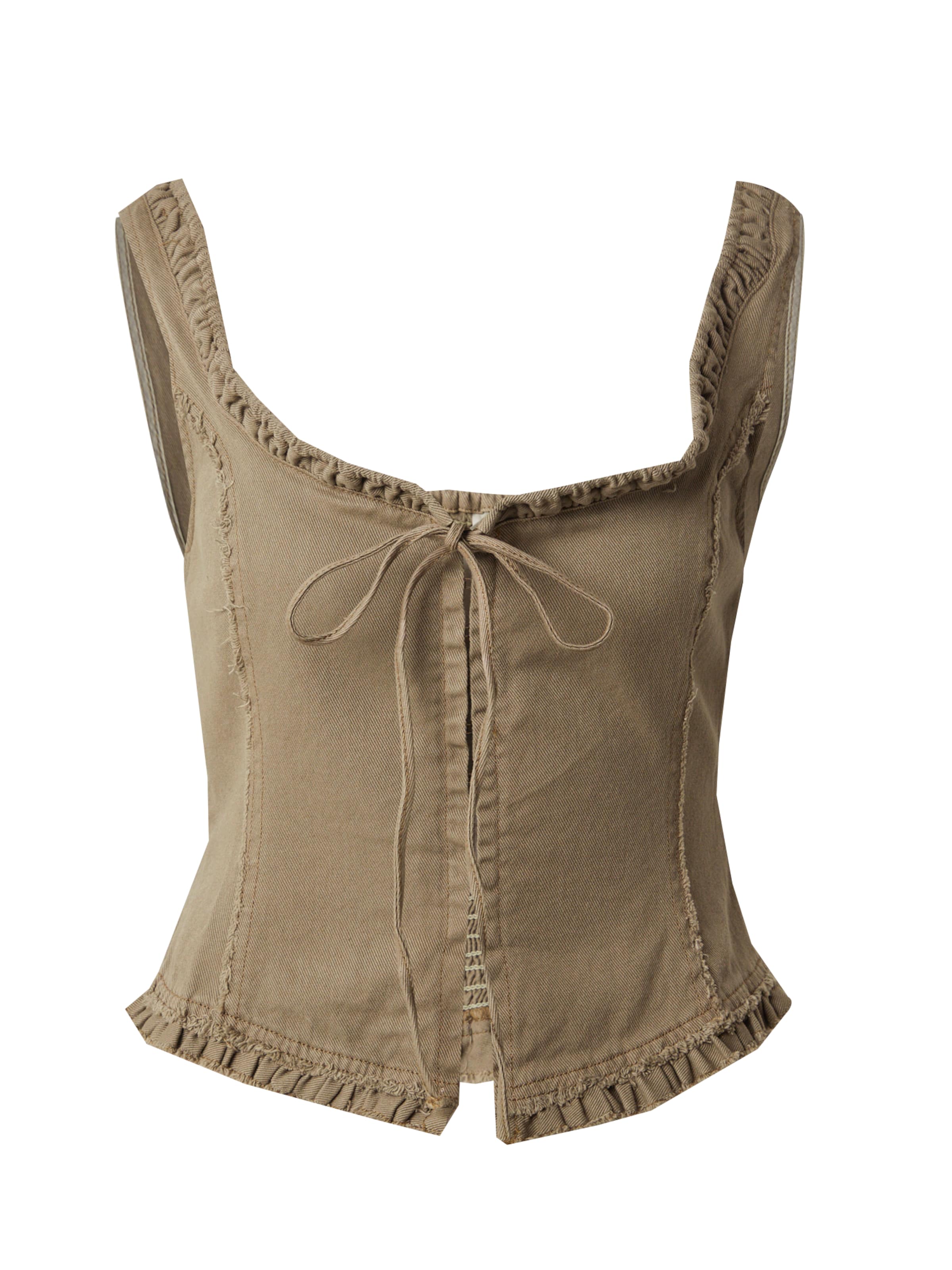 Monki Top in Grün: Vorderseite