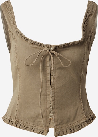 Monki Toppi värissä vihreä: etupuoli