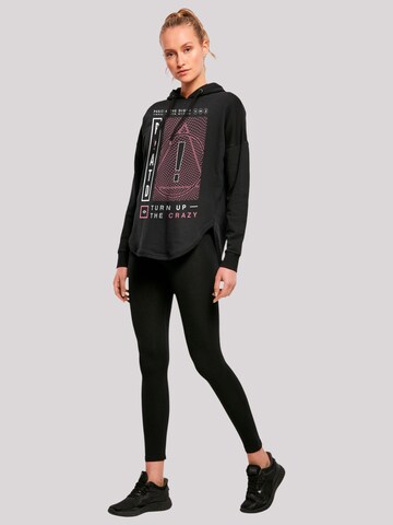 F4NT4STIC Sweatshirt 'Panic At The Disco Turn Up The Crazy' in Zwart