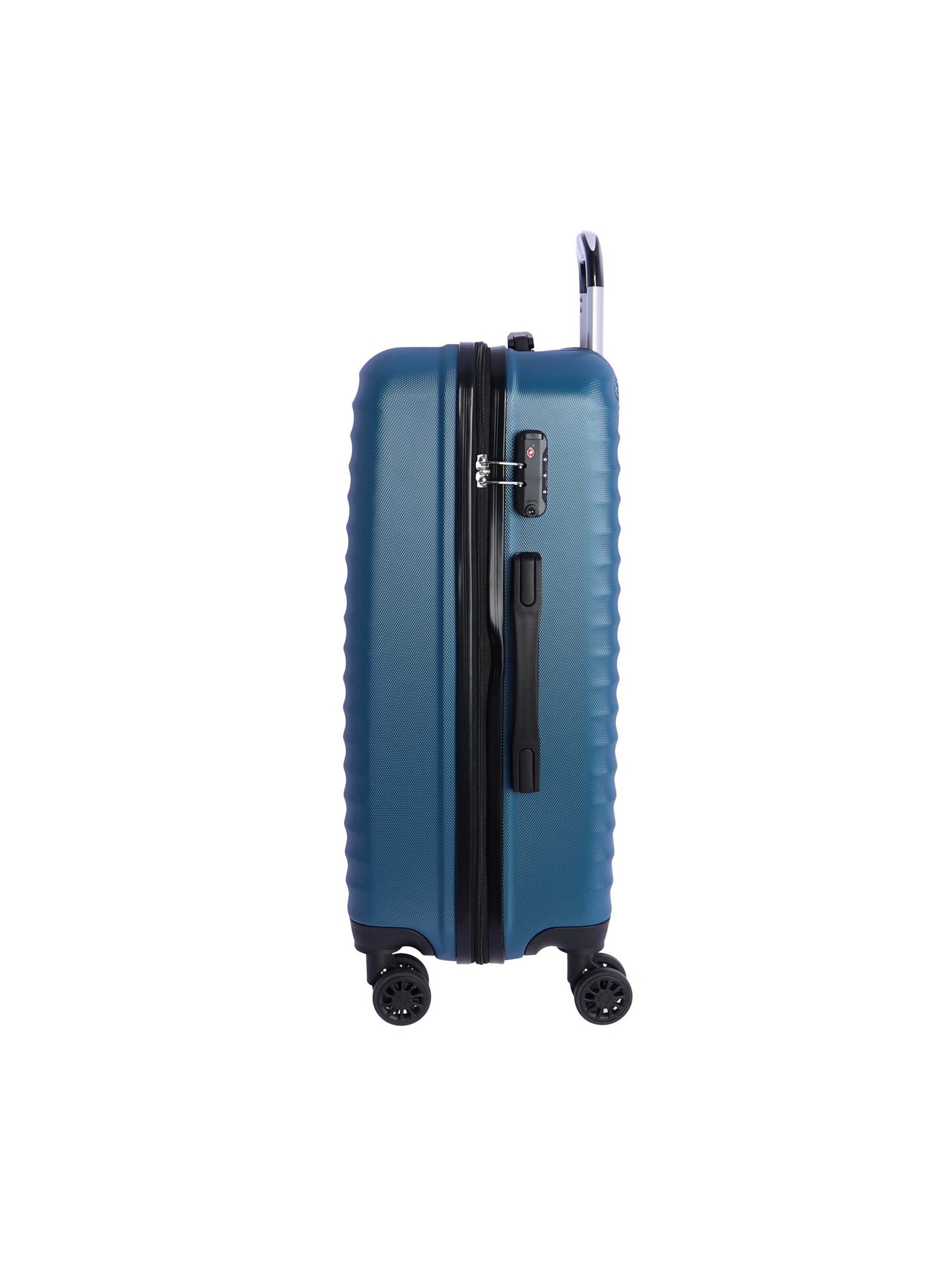 Don Algodon - Carrito 'DON ALGODON Maleta Mediana 23 kg | Maleta de Viaje Rígida con 4 Ruedas Dobles 360º, Candado TSA y Asa Telescópica | Equipaje Resistente al Agua para Viajes en Avión' en azul