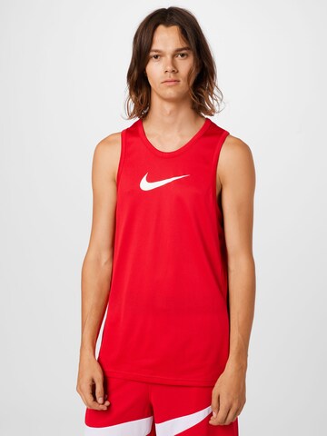 T-Shirt fonctionnel NIKE en rouge : devant