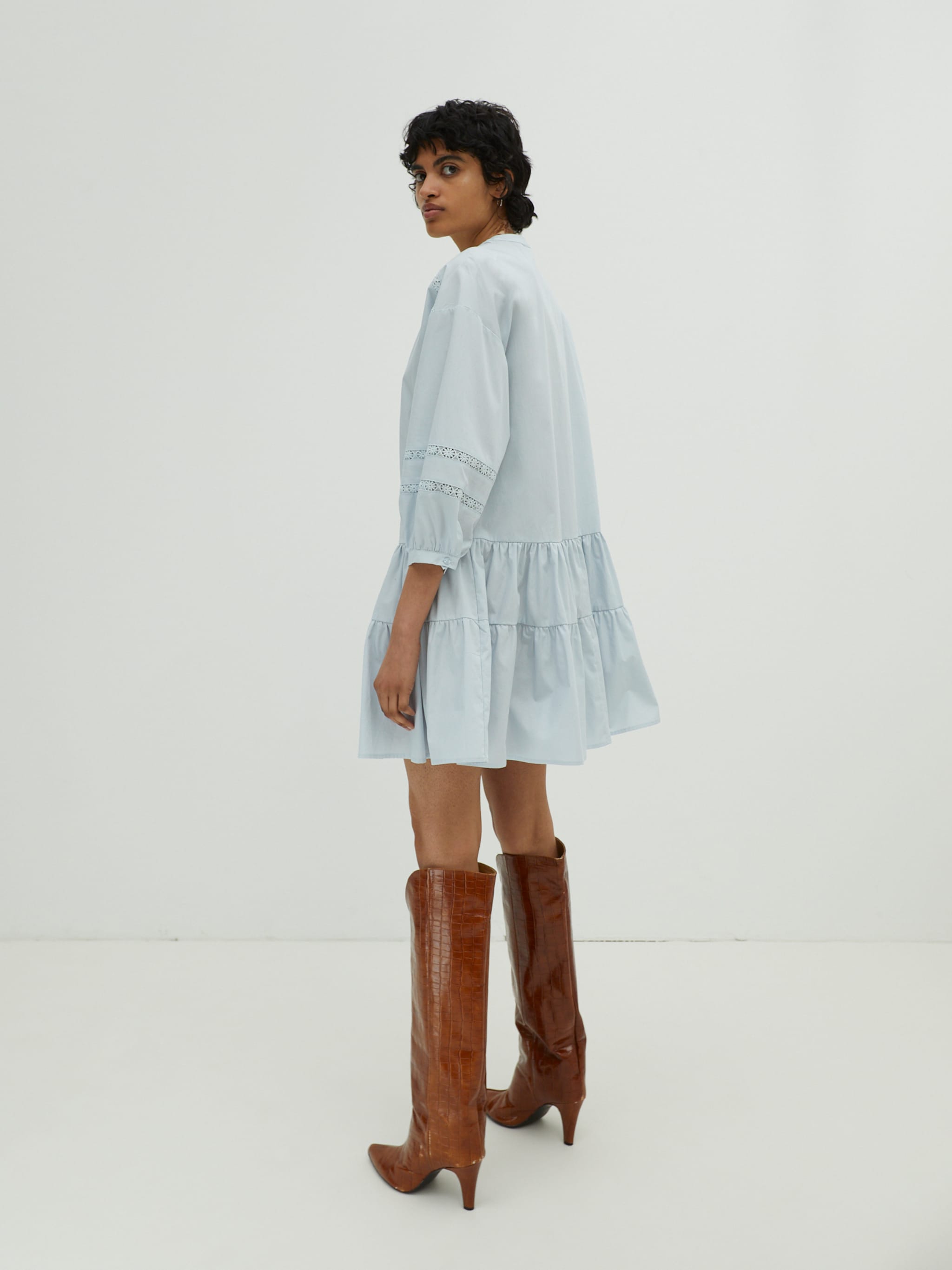 EDITED Producten Blousejurk 'Despina' Blauw