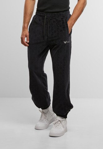 Carlo Colucci Tapered Hose in Schwarz: Vorderseite