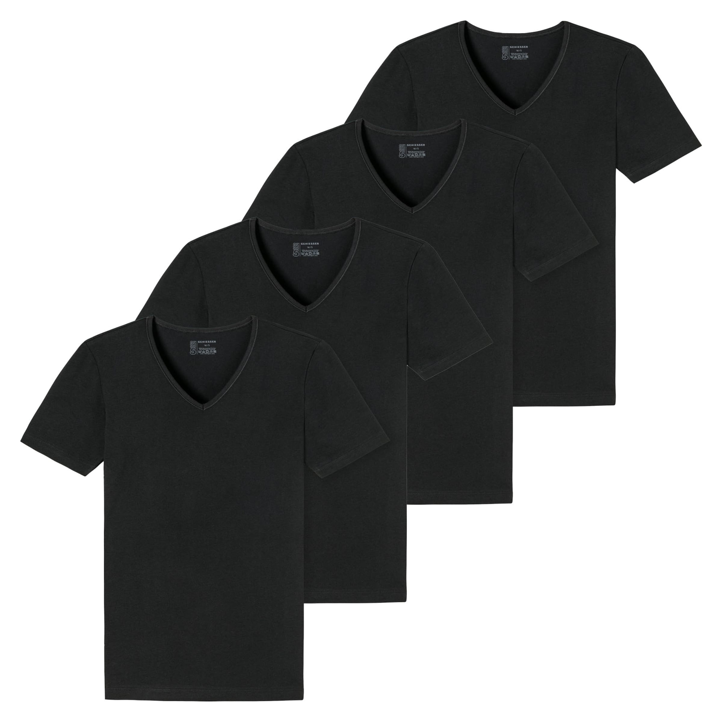 T-Shirt SCHIESSER en noir : devant