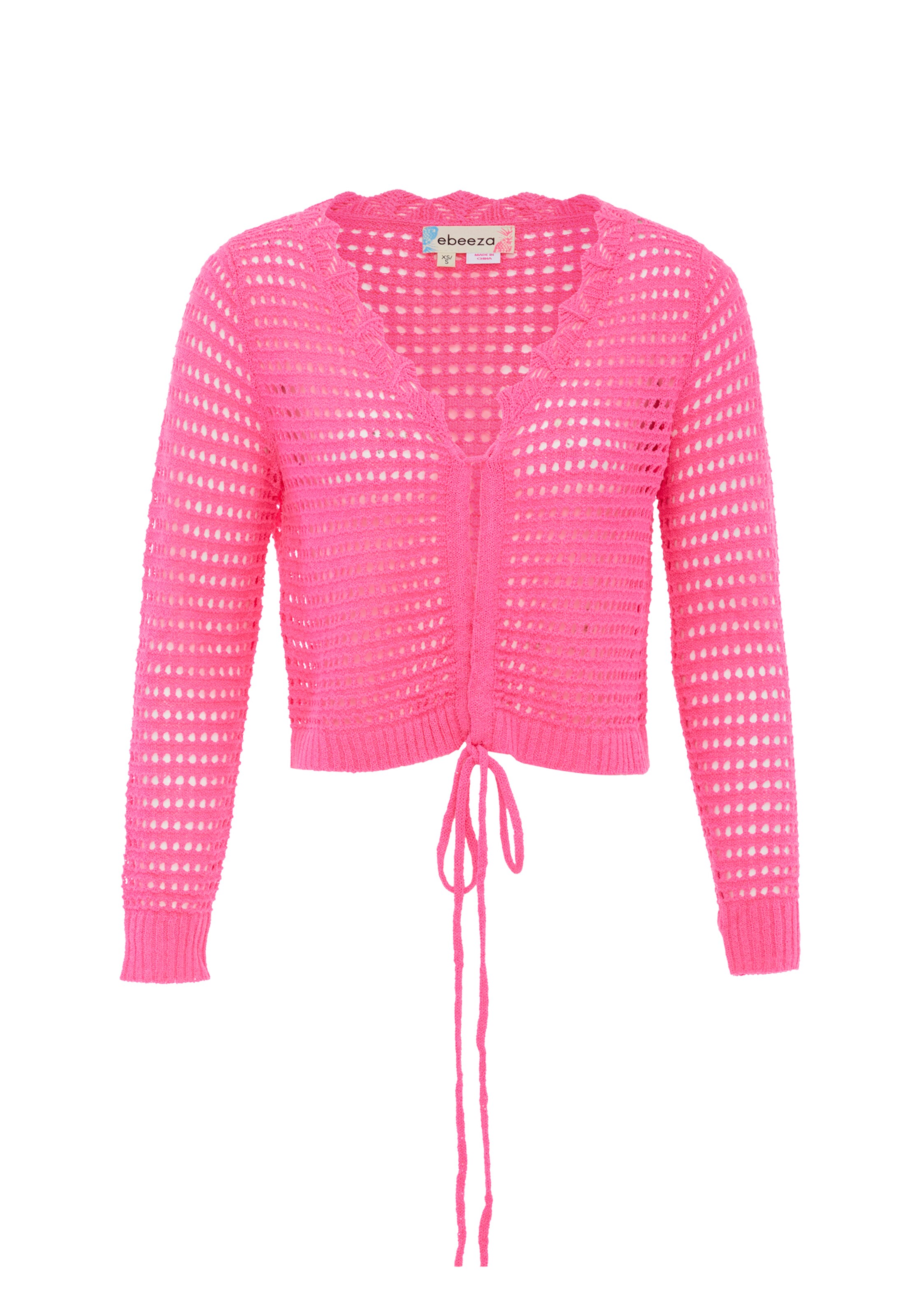 ebeeza Strickjacke in Pink: Vorderseite
