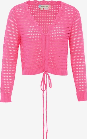 ebeeza Strickjacke in Pink: Vorderseite