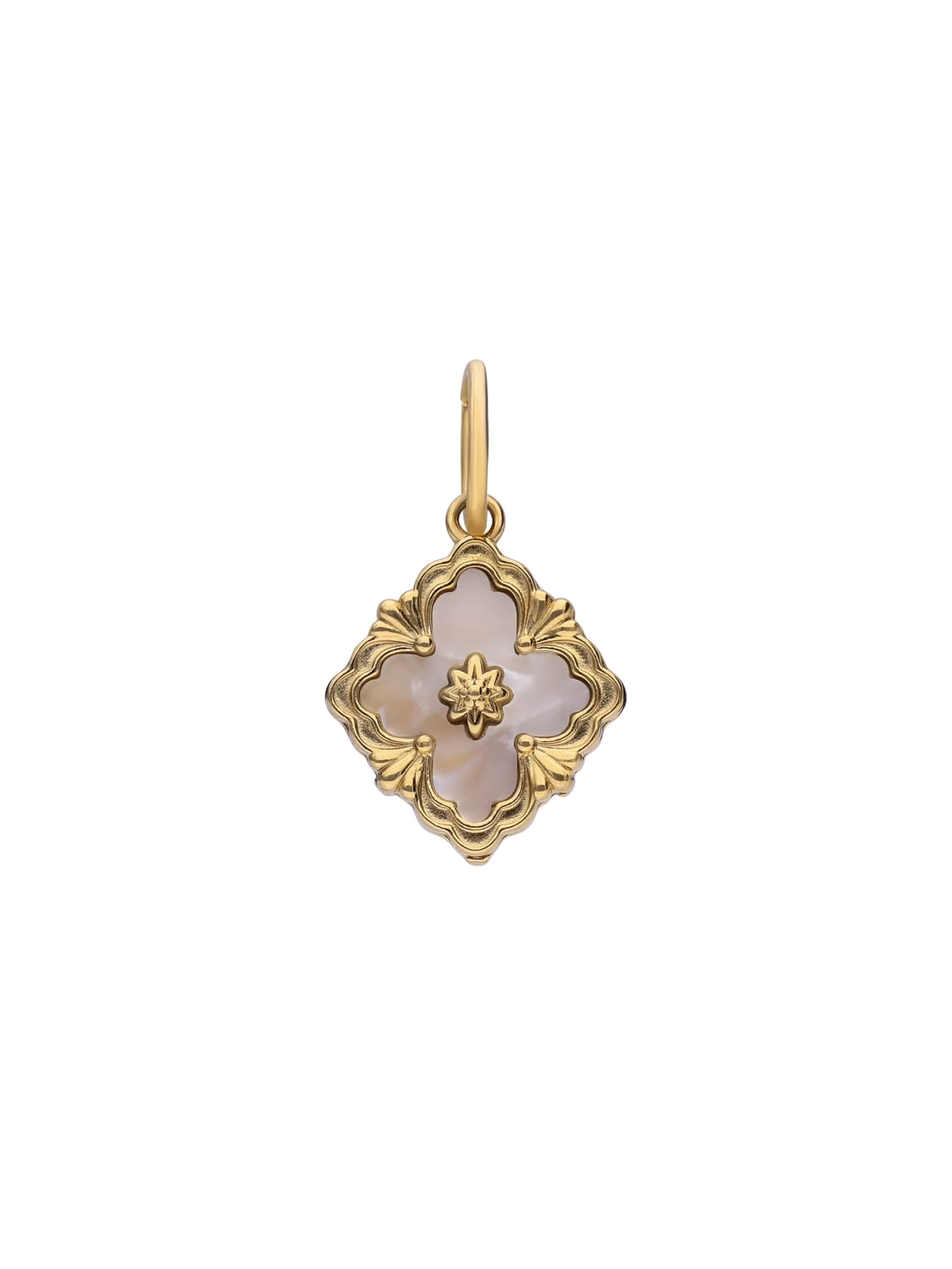 Lucardi Pendant in Gold: front