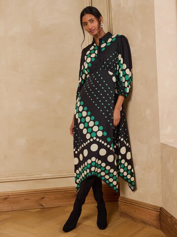love & roses - Vestido camisero en negro