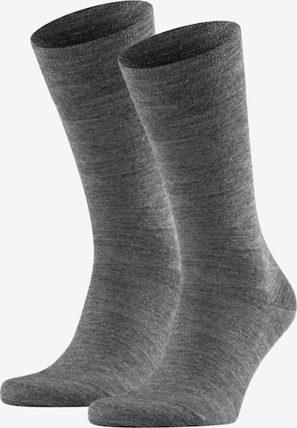 FALKE Athletic Socks in Grey: front