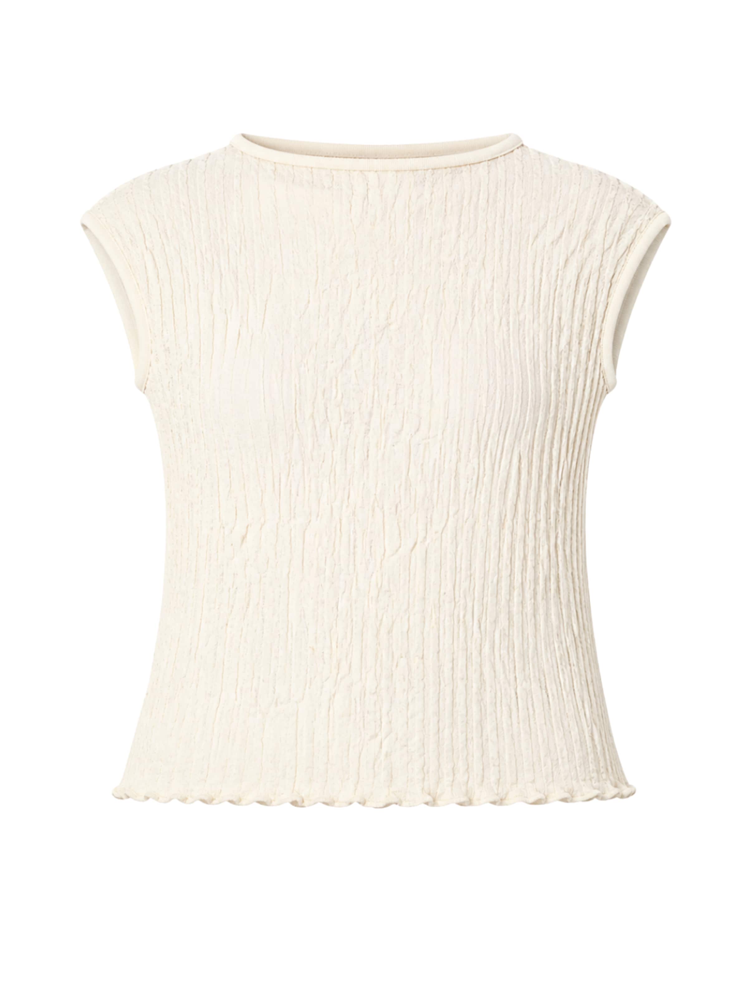 Süel knitwear Sticktop 'Wrinkled Texture'‌‌‌‌ in Beige: Vorderseite