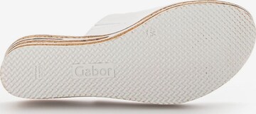 GABOR Mules in White