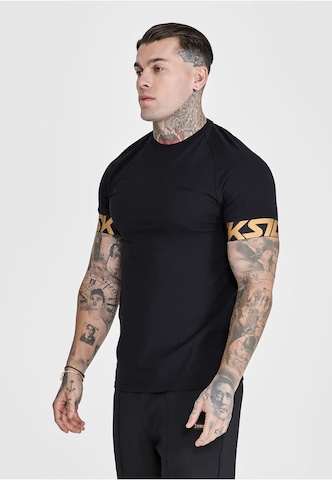 SikSilk Koszulka 'Dynamic' w kolorze czarny