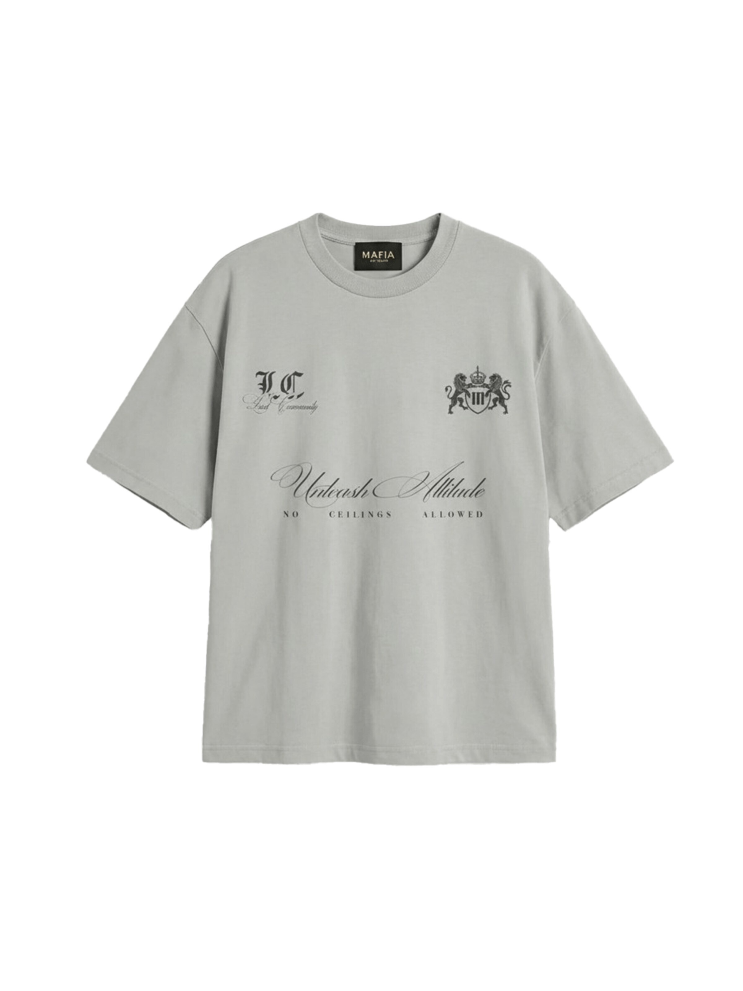 Kleidermafia T-shirt i grå: framsida