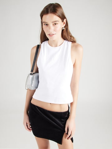 Top 'BECKHAM' di Juicy Couture in bianco: frontale