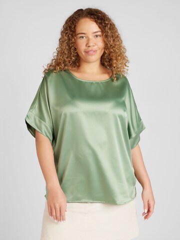 Vero Moda Curve Blouse 'MERLE' in Groen: voorkant