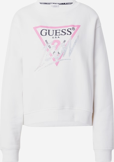 GUESS Sweatshirt i rosa / svart / vit, Produktvy