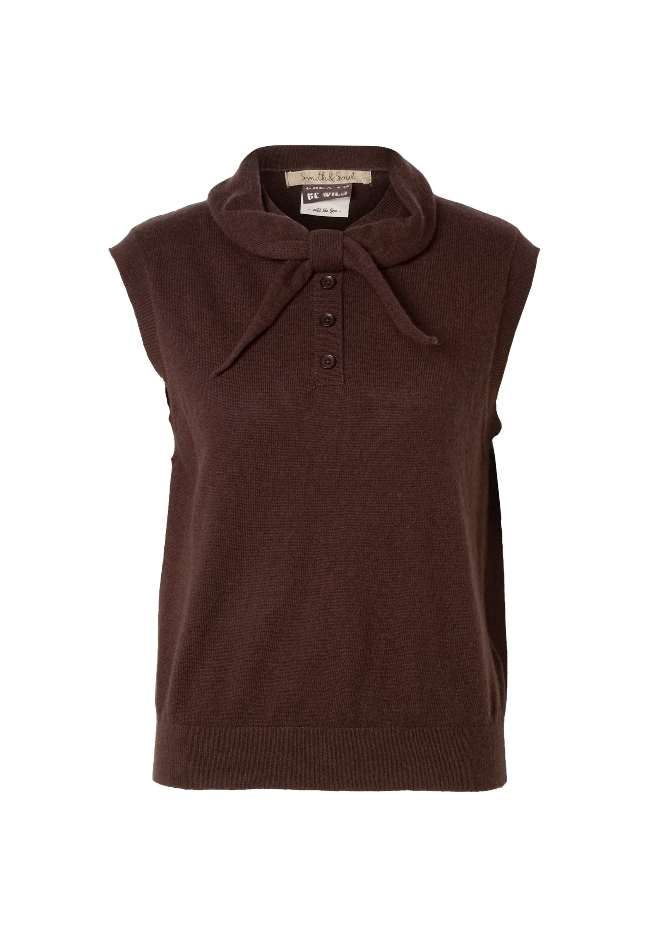 Smith&Soul Pullover in Braun: Vorderseite