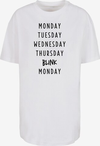 T-shirt oversize 'Blink' Mister Tee en blanc : devant