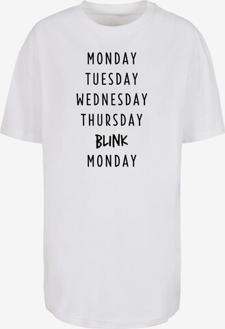 Mister Tee Oversized Shirt 'Blink' in White: front