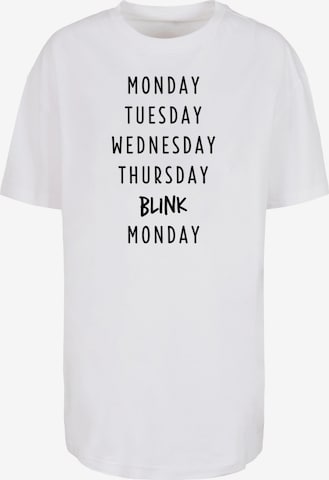 Mister Tee Oversized shirt 'Blink' in Wit: voorkant