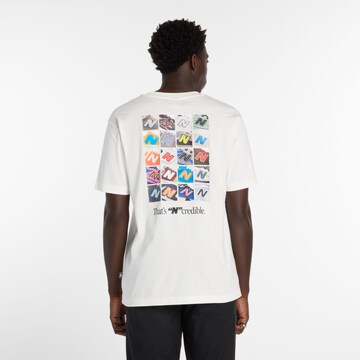 T-Shirt 'N Collage' new balance en blanc