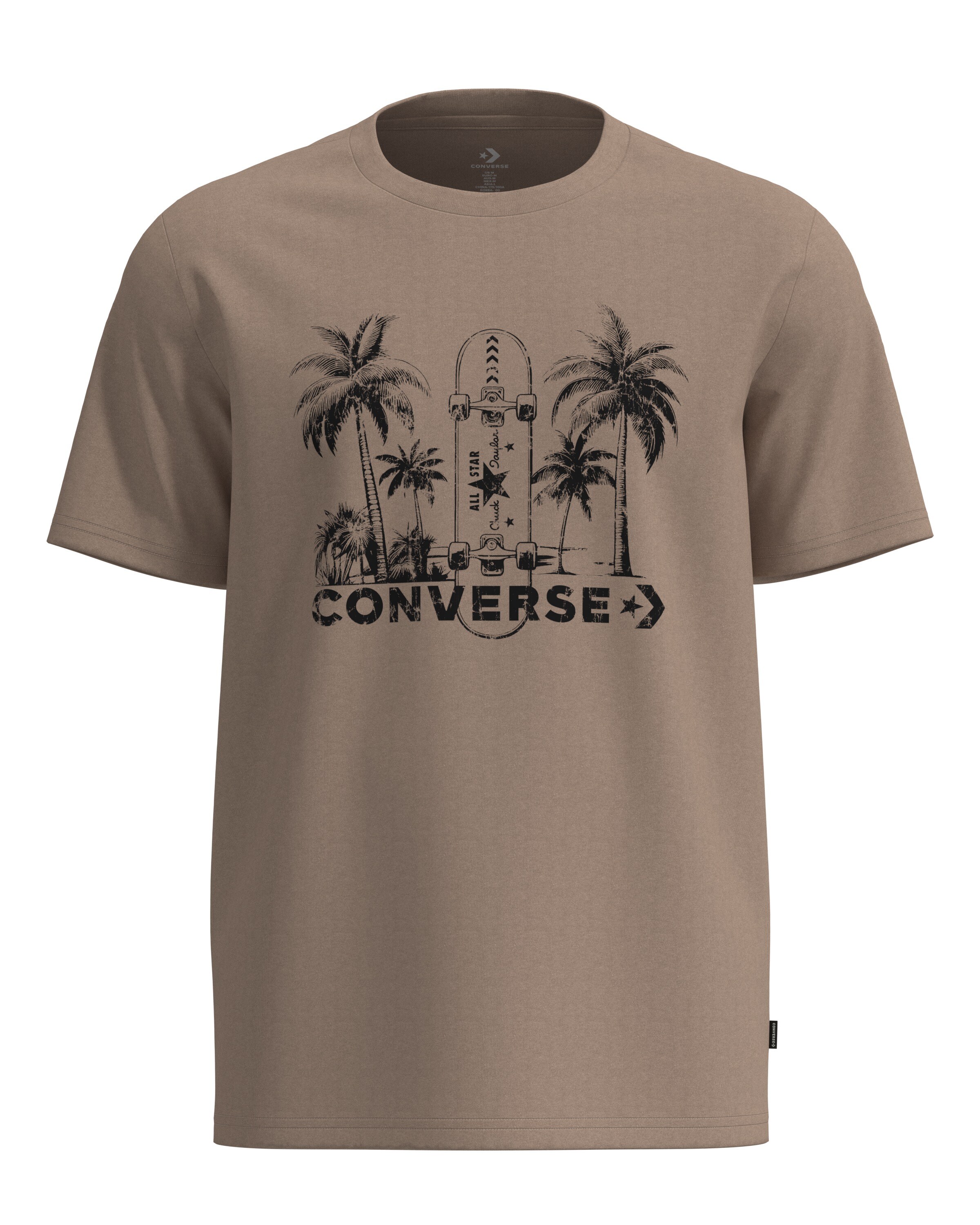 CONVERSE Shirt in Braun: Vorderseite