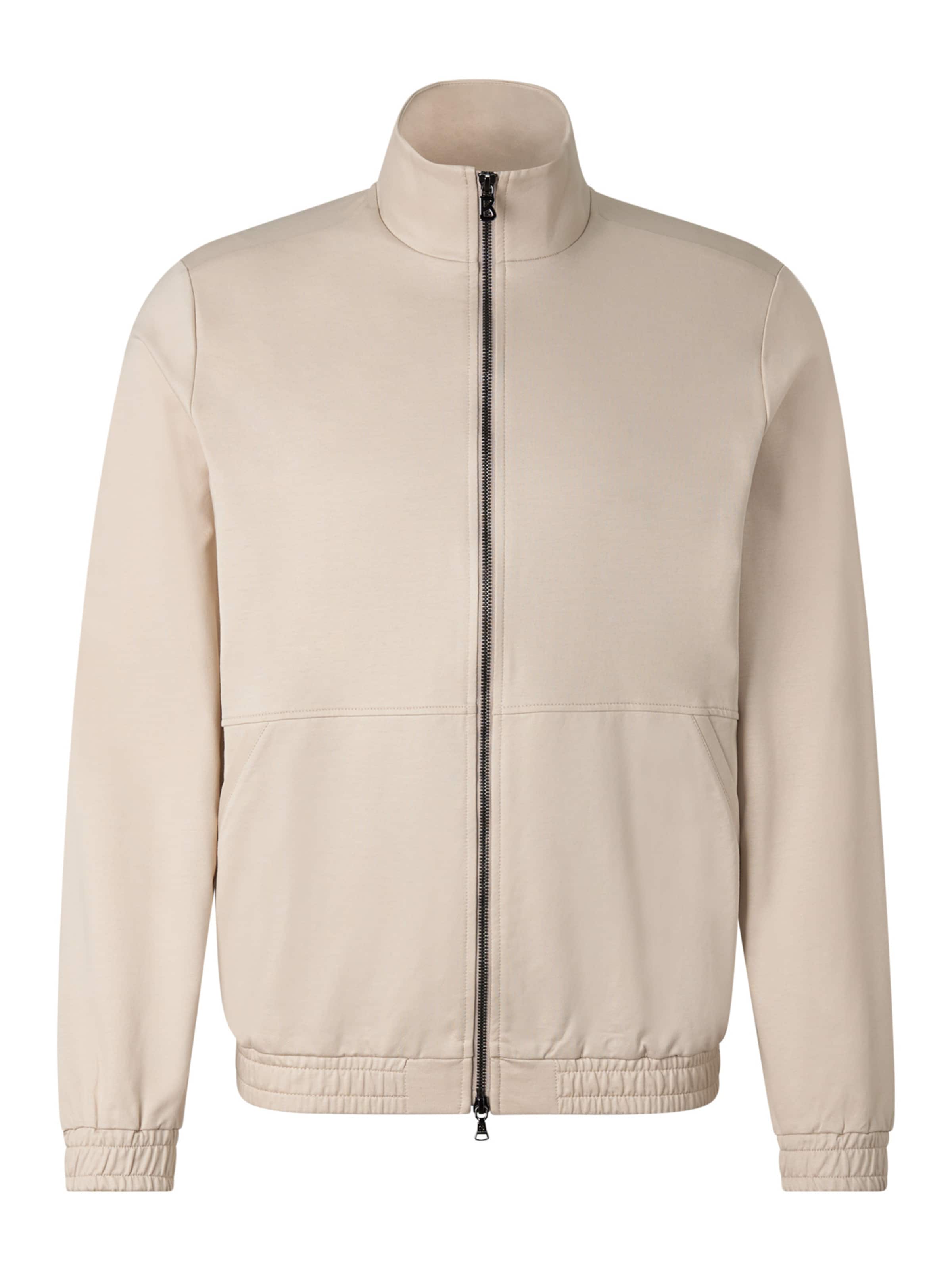 BOGNER Sweatjacke 'Rupert' in Beige: Vorderseite
