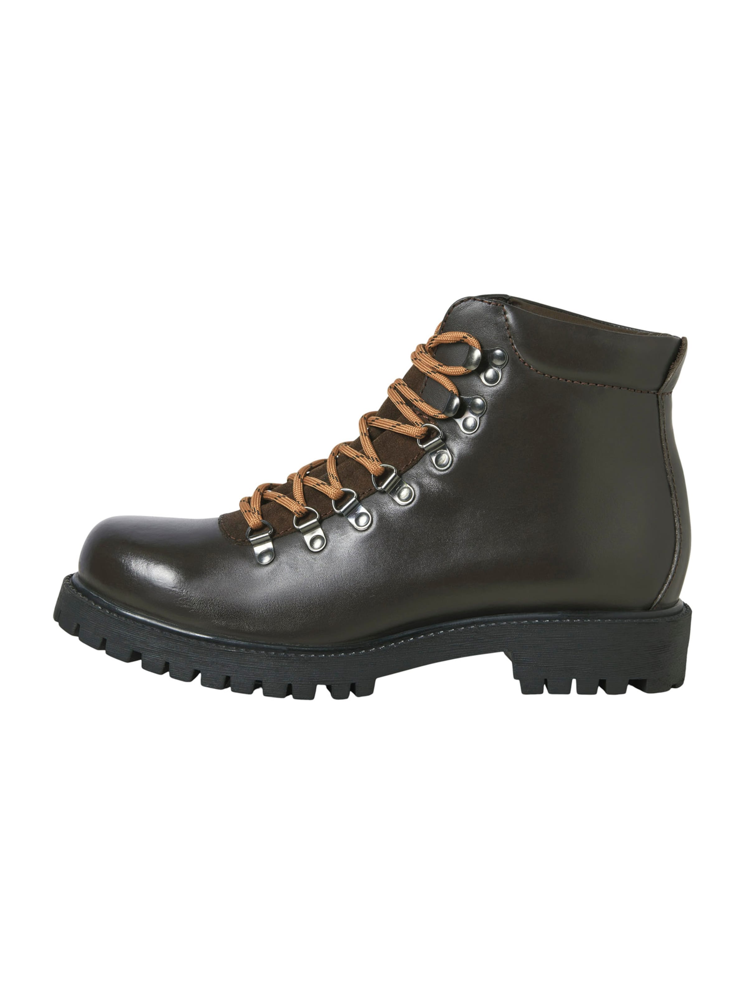 Boots stringati 'JFWDAMIAN' di JACK & JONES in marrone: frontale