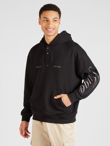 HUGO - Sweatshirt 'Datrol' em preto: frente