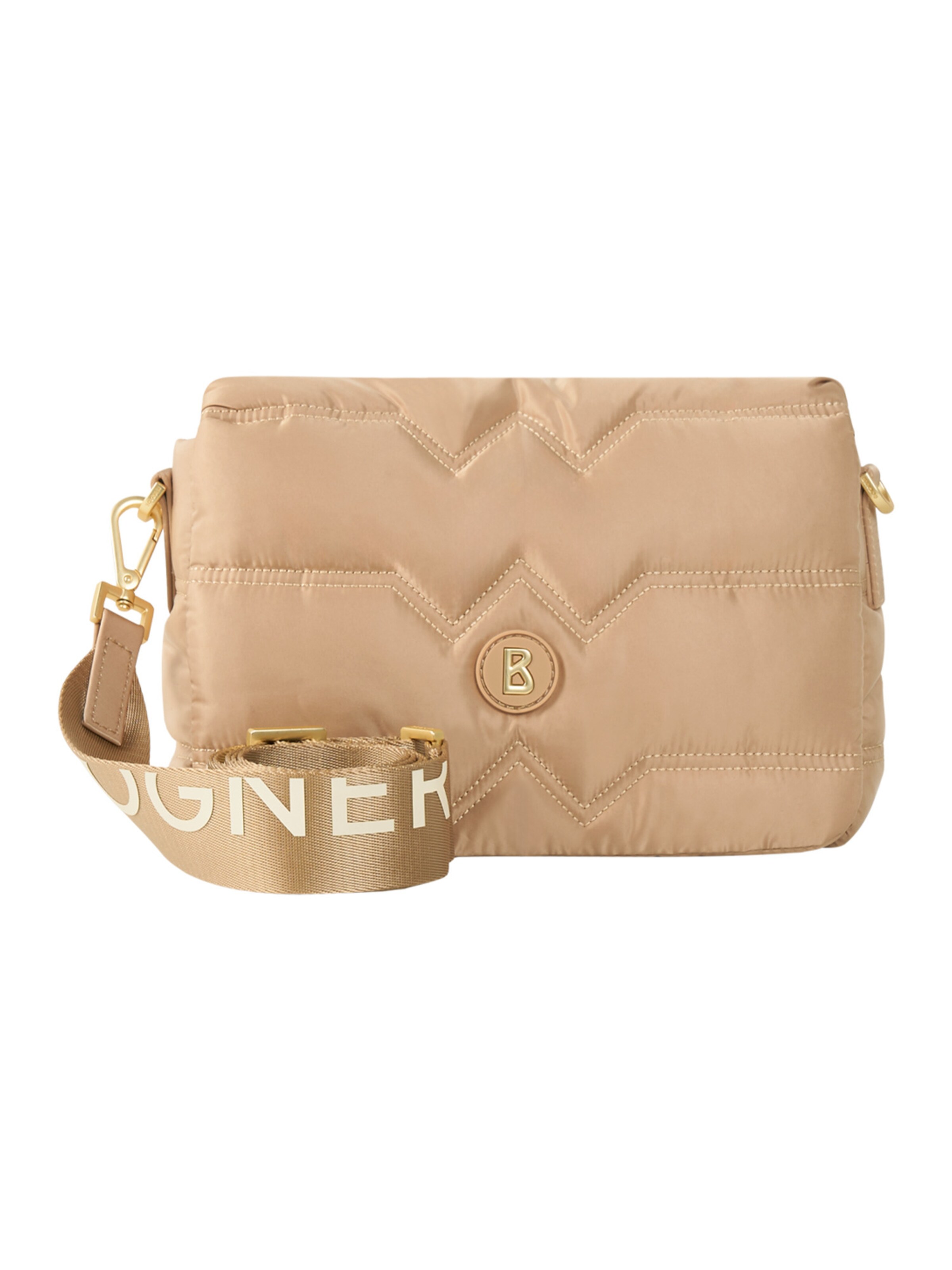 Borsa a tracolla 'Wallis Tessuto Bar' di BOGNER in beige: frontale