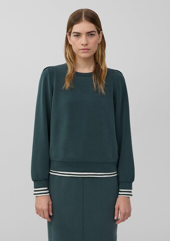 s.Oliver Sweatshirt in Grün: Vorderseite