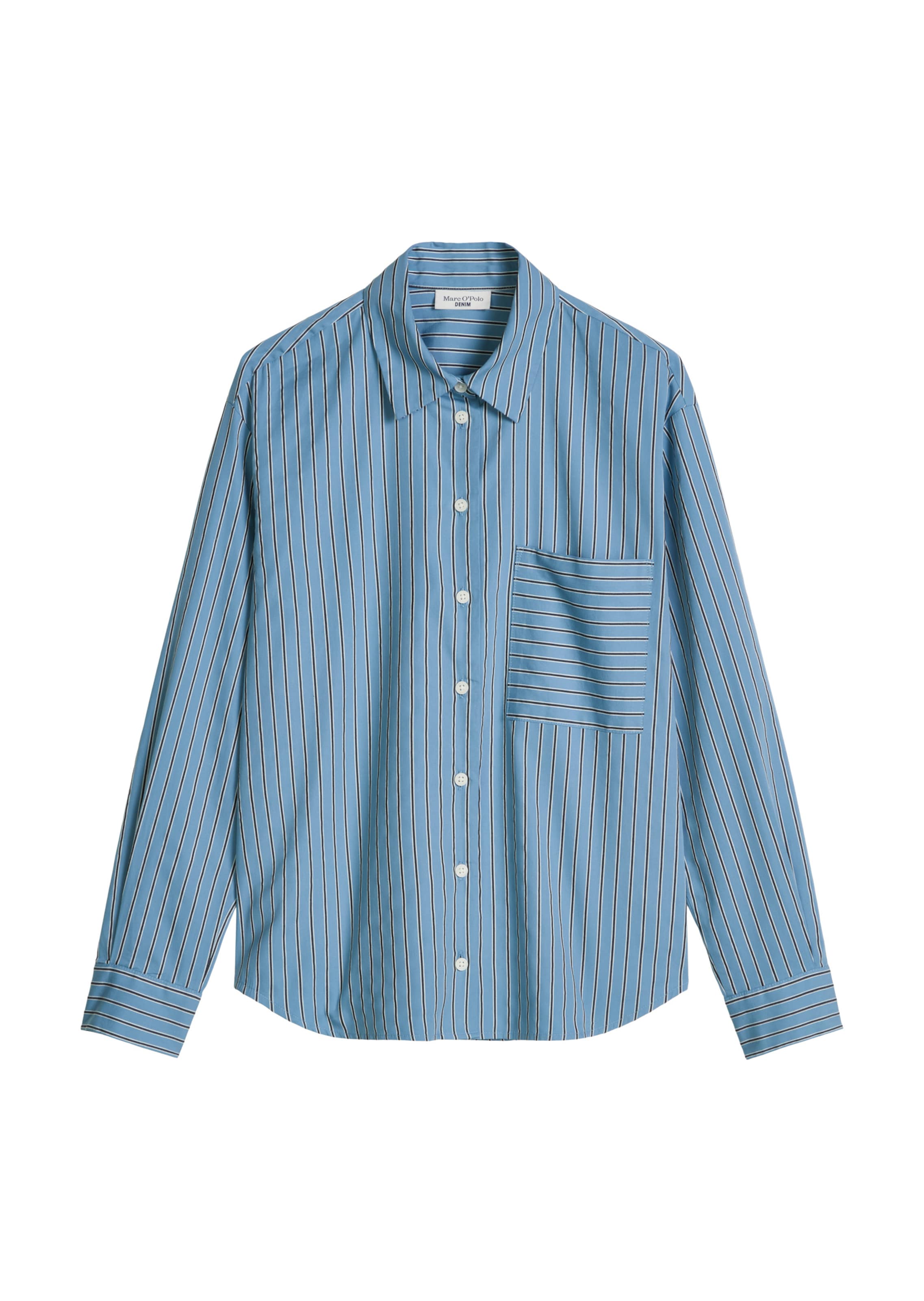 Marc O'Polo DENIM Blouse in Blauw: voorkant