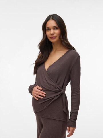 MAMALICIOUS Bluse‌‌‌‌‌‌ in Braun: Vorderseite